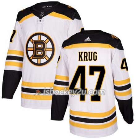 Dame NHL Boston Bruins Trøje Torey Krug 47 Adidas 2017-2018 Hvid Authentic